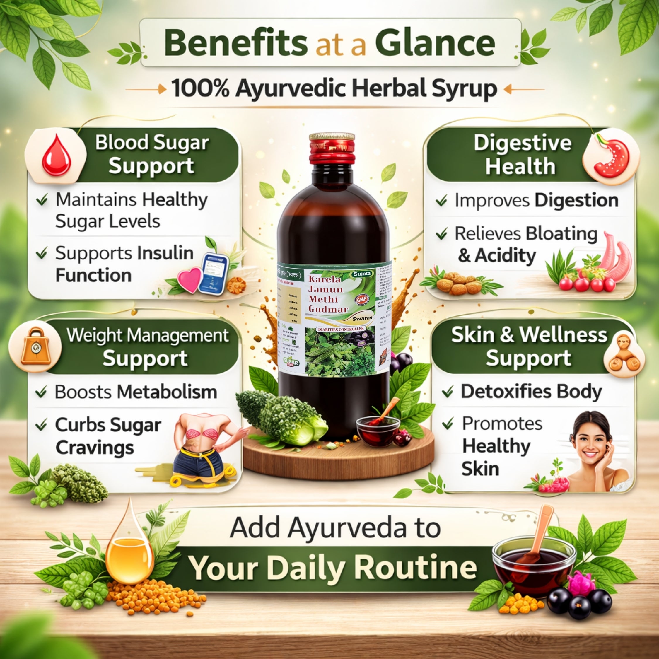 Karela Jamun Methi Gudmar 450ml